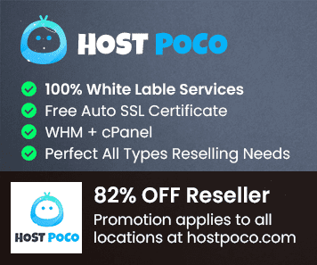 hostpoco Coupons 82% discount best reseller hosting