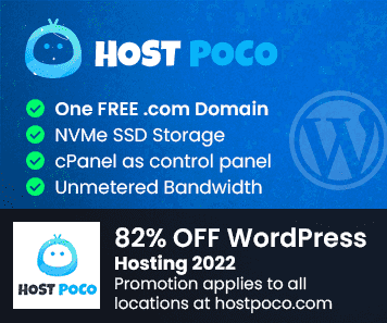 hostpoco Coupons 82% discount best WordPress Web Hosting